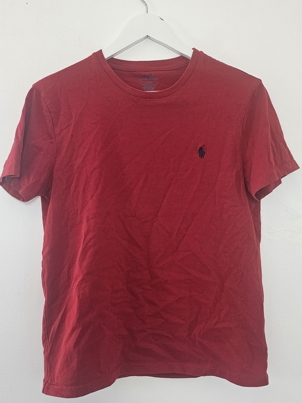 Polo by Ralph Lauren Red Short Sleeve Tee with Navy Pony